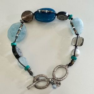 Silpada 925 Sterling Silver Pearl Watercolors Bracelet B2240